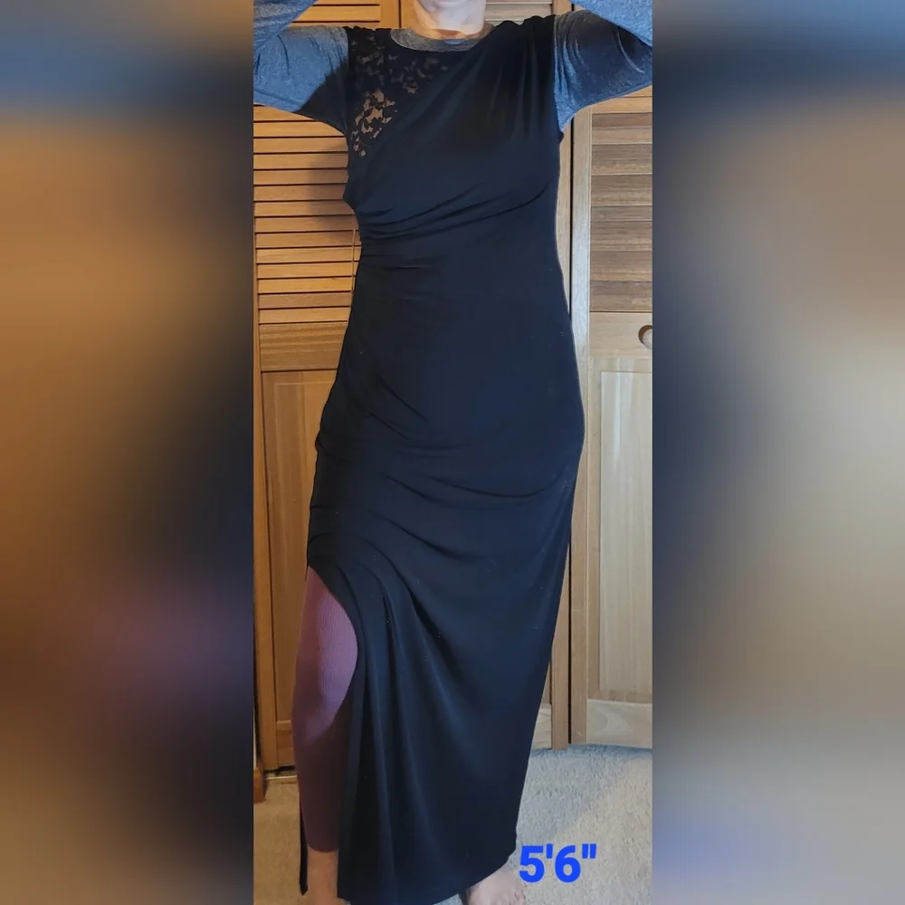 connected apparel black dress TD543961 Step into the realm of pure sophistication with the Constance dress Womens Dresses Black Mini Work